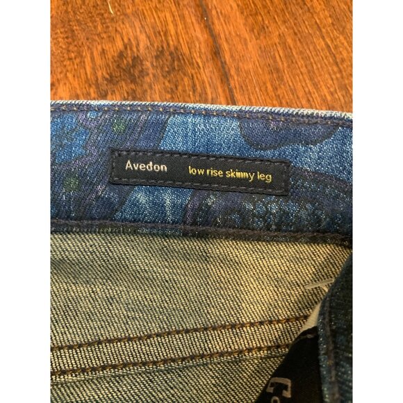 Citizens of Humanity Blue Avedon Skinny Leg Paisley Print Jeans, Size 31, NWT! - Picture 5 of 10
